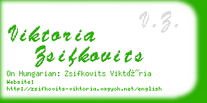 viktoria zsifkovits business card